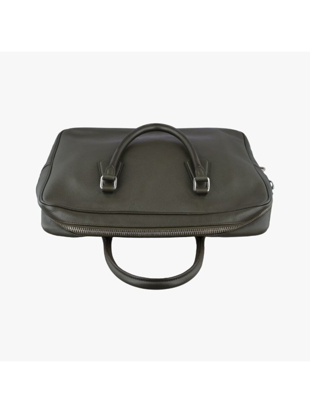 Prada Business Briefcase Green Saffiano Leather 31 - Picture 8 of 15